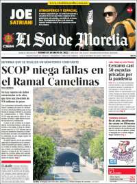 Portada de El Sol de Morelia (México)