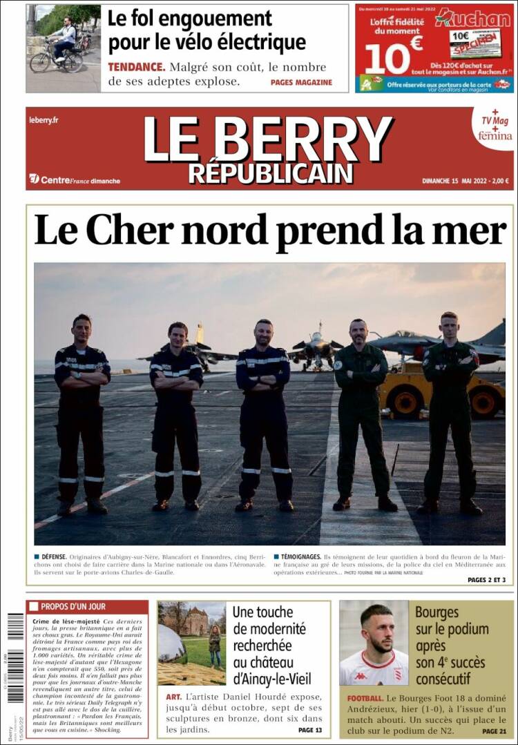 Portada de Berry Republicain (Francia)