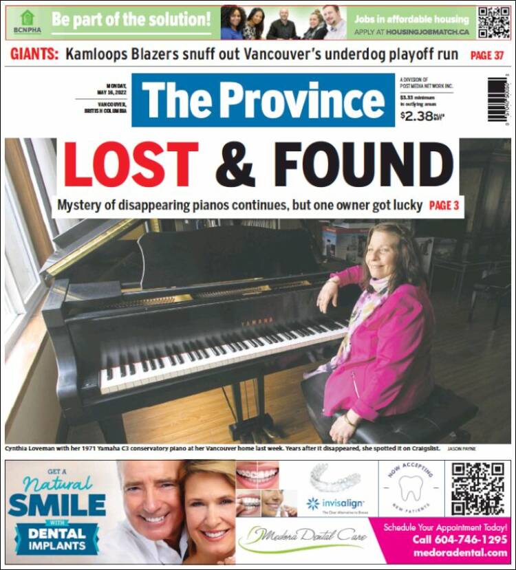 Portada de The Province (Canada)