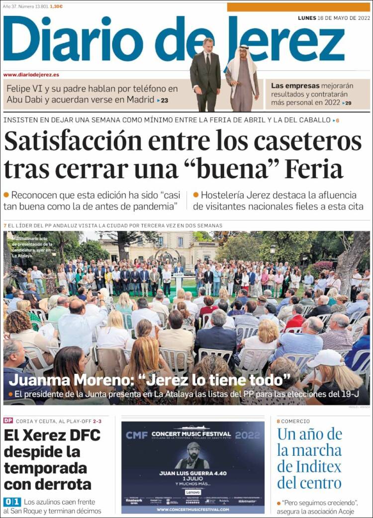 Portada de Diario de Jerez (España)