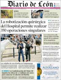 Portada de Diario de León (España)