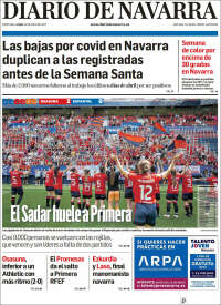 Portada de Diario de Navarra (España)