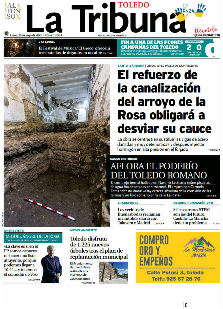 Portada de La Tribuna de Toledo (España)