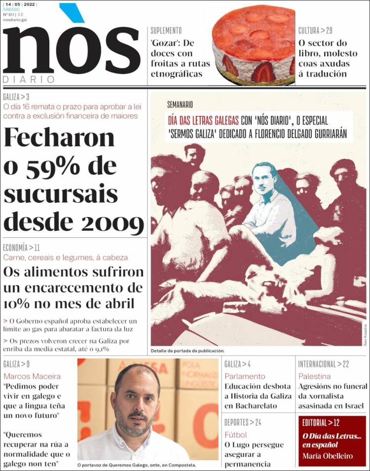 Portada de Nòs Diario (España)