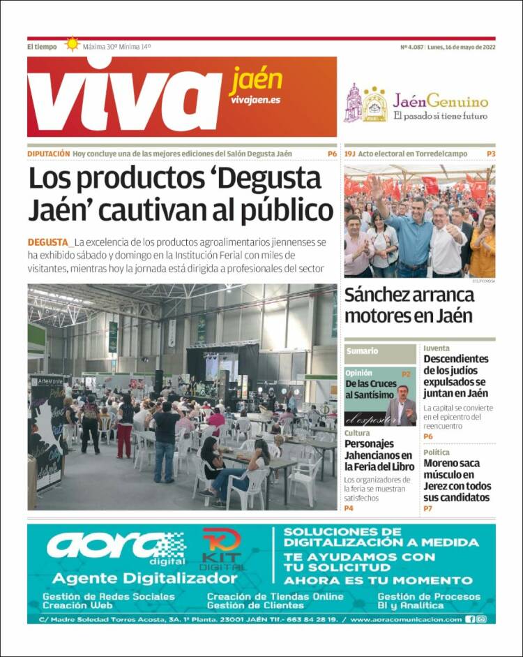 Portada de Viva Jaén (España)