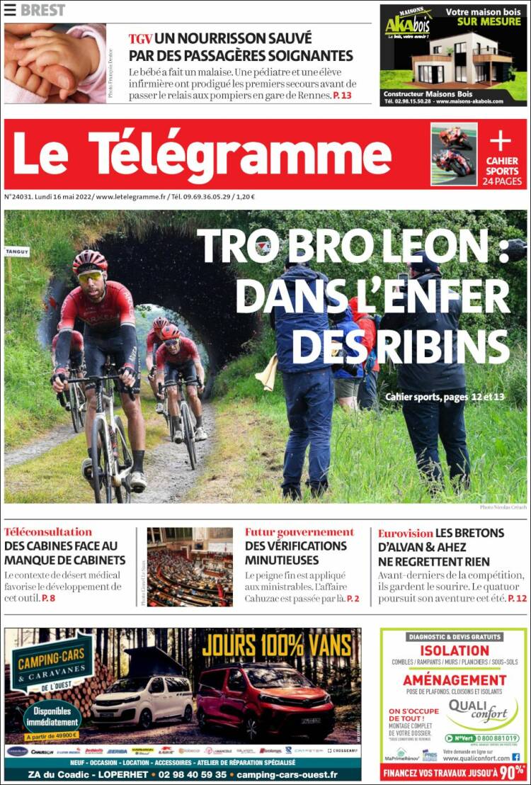 Portada de Télégramme (France)