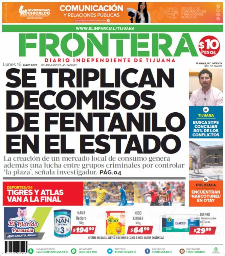 Portada de Frontera (México)