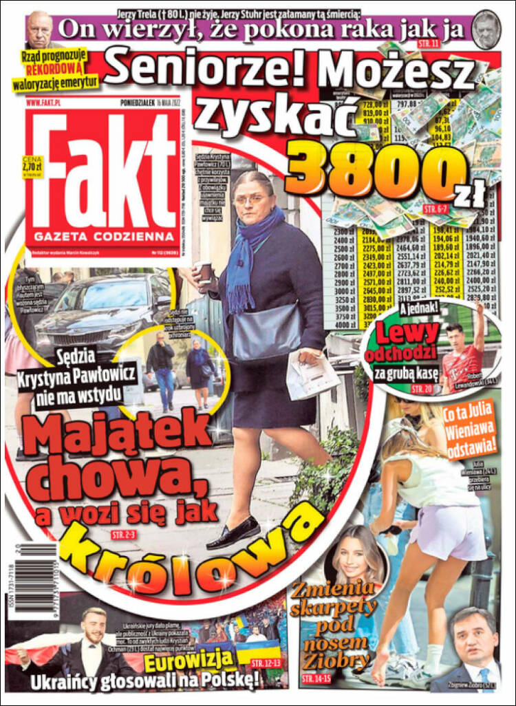 Portada de Fakt (Polonia)