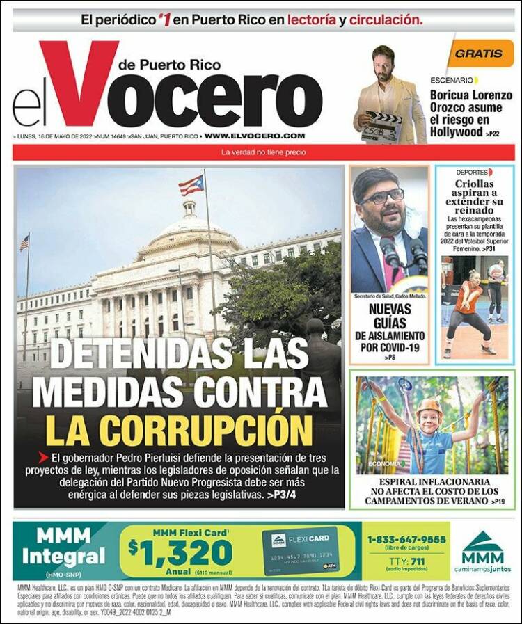 Portada de Vocero (Puerto Rico)
