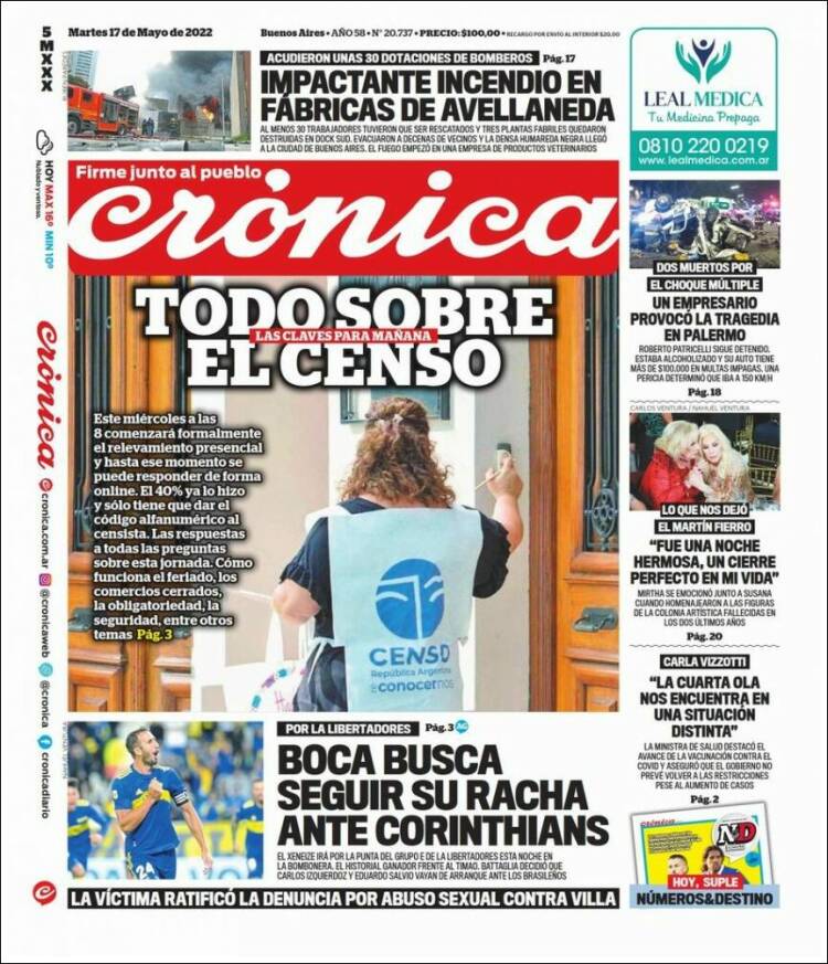 Portada de La Voz del Chaco (Argentina)