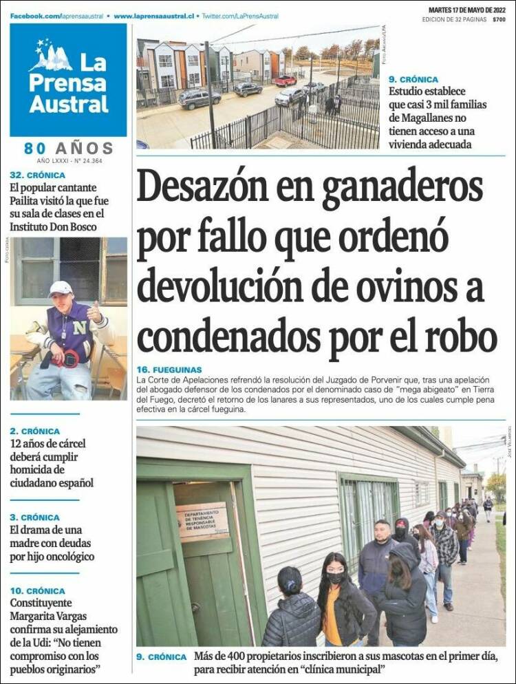 Portada de El Magallanes (Chile)