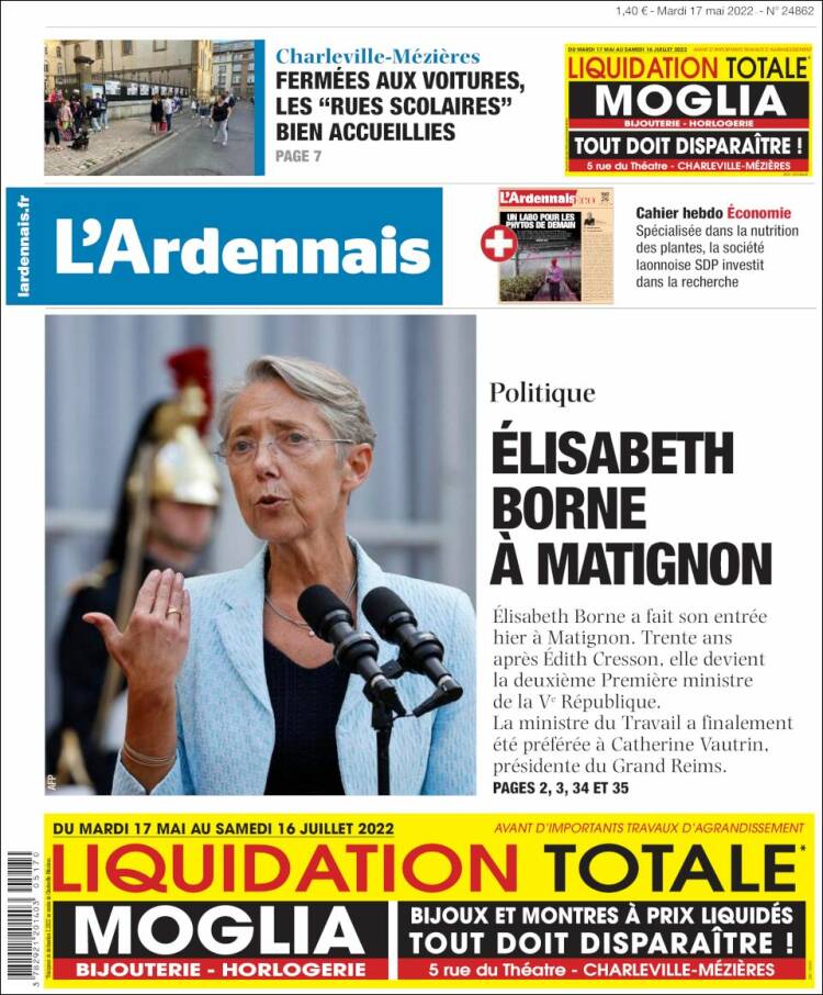 Portada de L'Ardenais (Francia)