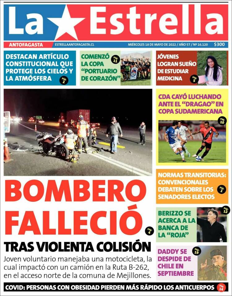 Portada de La Estrella del Norte (Chile)