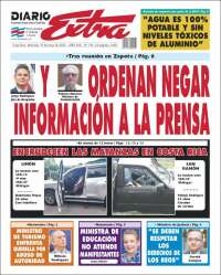 Portada de Diario Extra (Costa Rica)