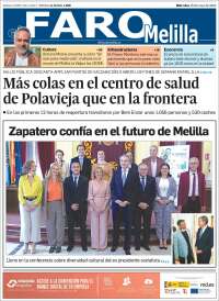 Portada de El Faro de Melilla (España)