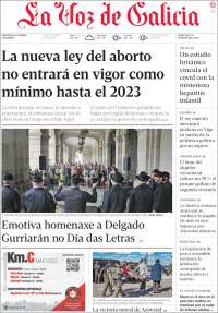 Portada de La Voz de Galicia (Spain)