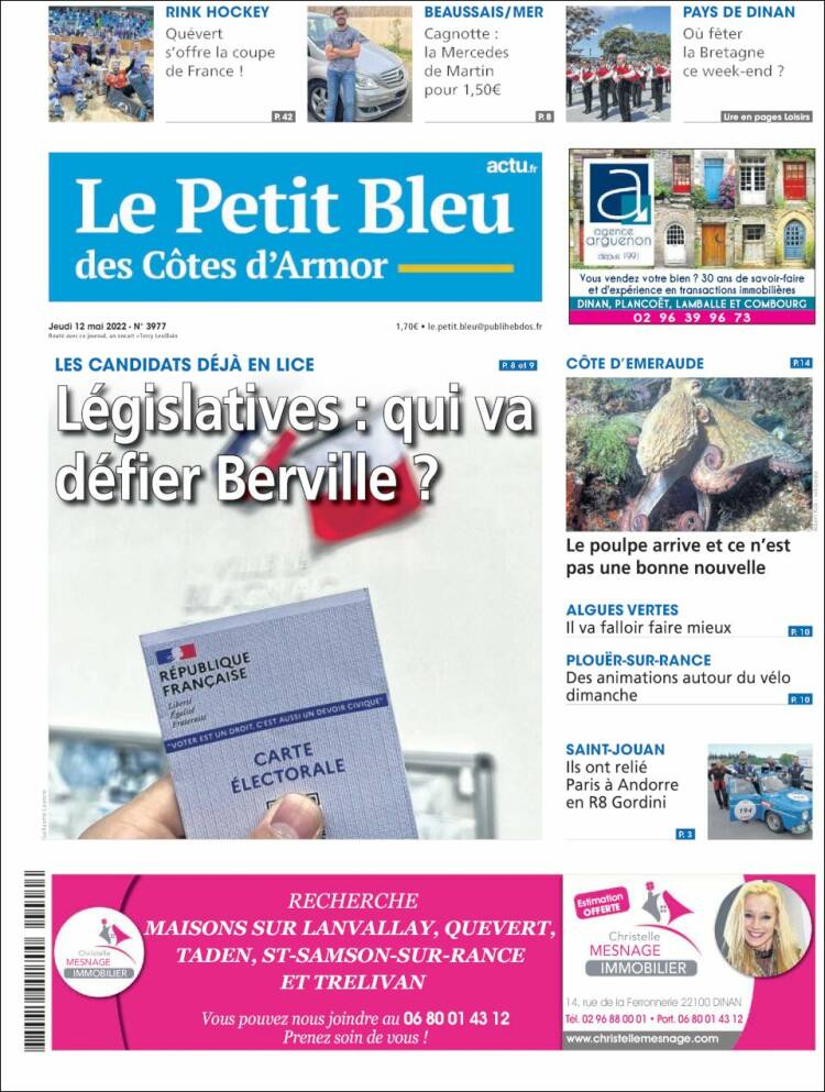 Portada de Le Petit Bleu (France)