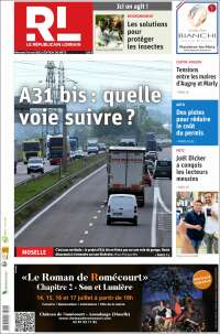 Portada de Le Republicain Lorrain (Francia)