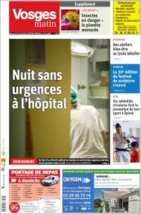 Portada de Vosges Matin (France)