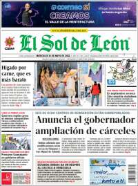 Portada de El Sol de León (México)