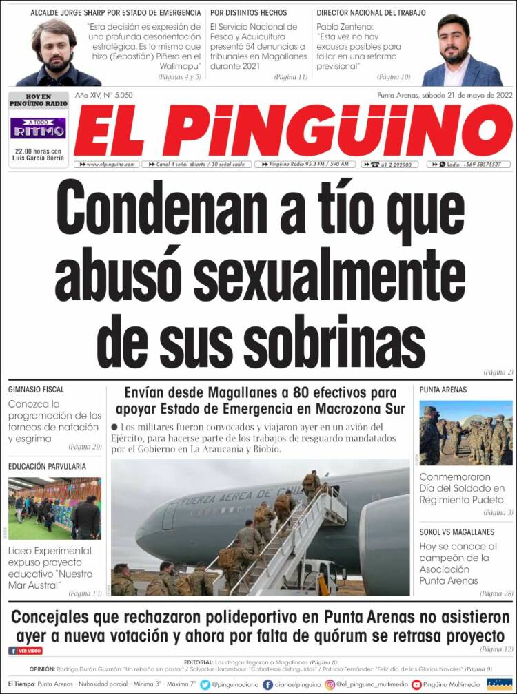 Portada de El Pingüino (Chile)