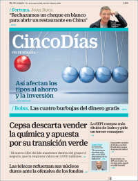Portada de Cinco Días (Espa&ntilde;a)