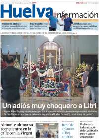 Portada de Huelva Información (España)