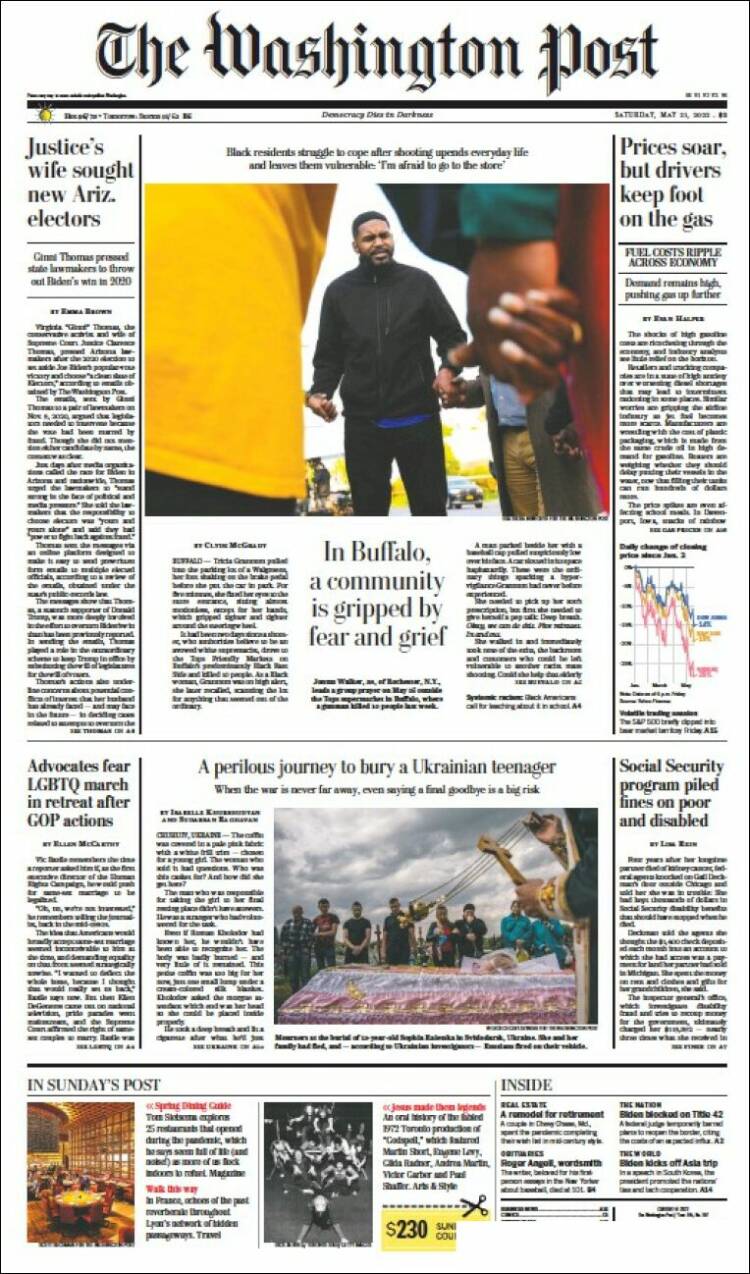 Portada de The Washington Post (USA)