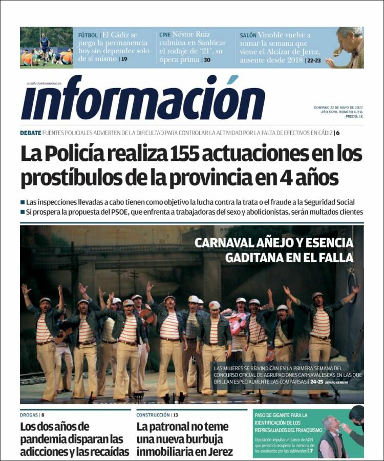 Portada de Información - Cadiz (España)