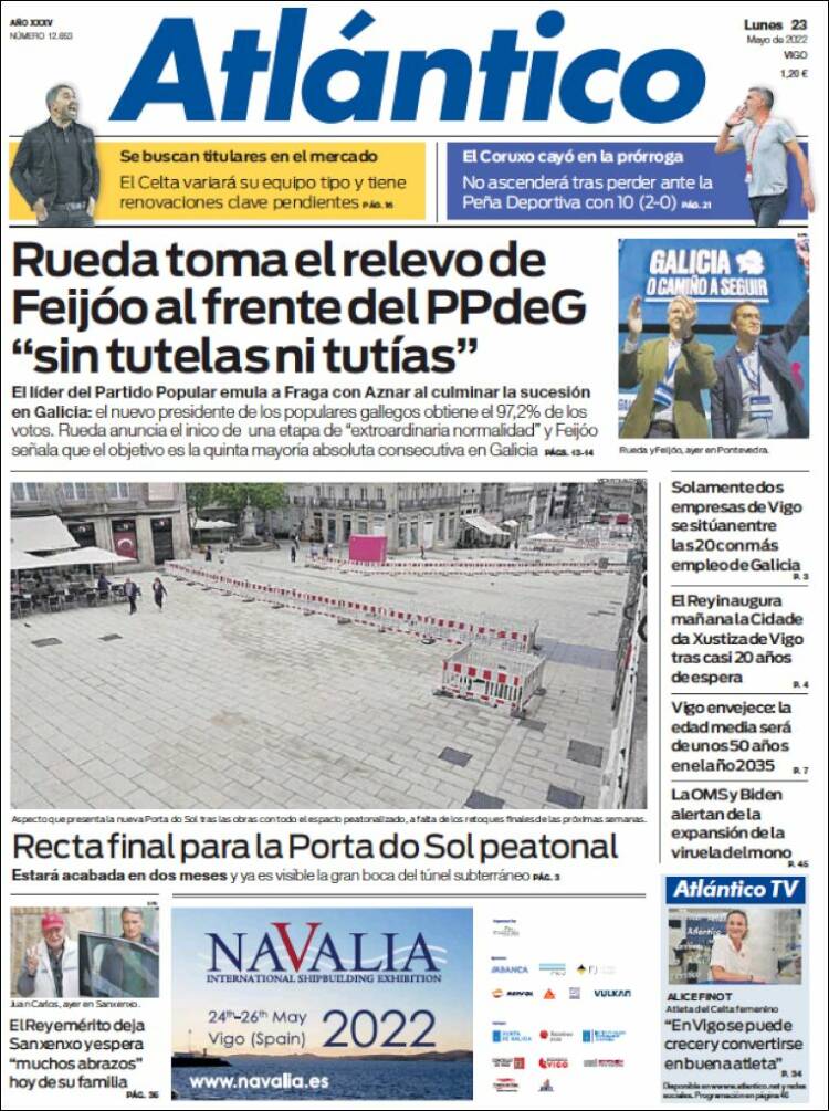 Portada de Atlántico Diario (Espa&ntilde;a)