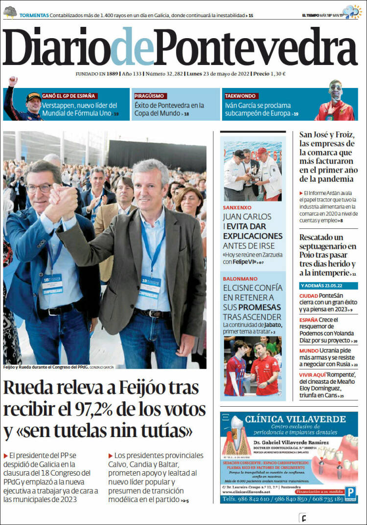 Portada de Diario de Pontevedra (Espa&ntilde;a)