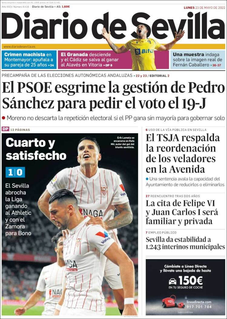 Portada de Diario de Sevilla (Espa&ntilde;a)