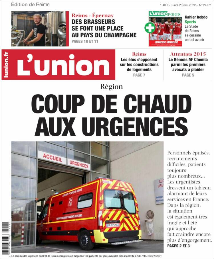 Portada de L'Union (Francia)