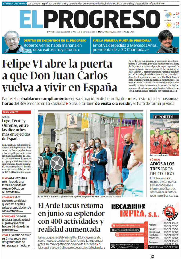 Portada de El Progreso (España)