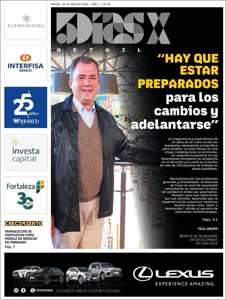 Portada de 5 Días (Paraguay)