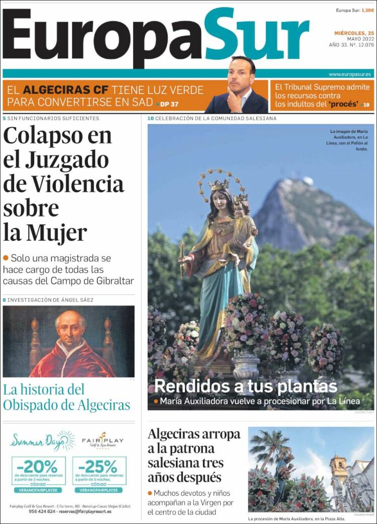 Portada de Europa Sur (España)