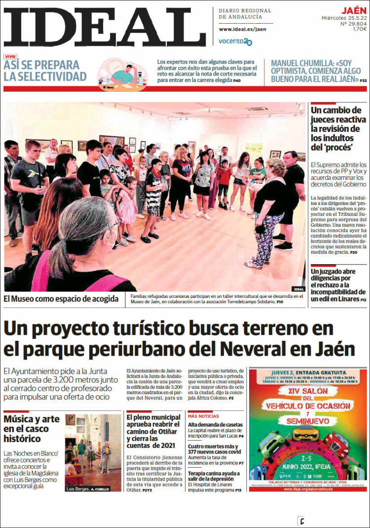 Portada de El Ideal de Jaén (España)