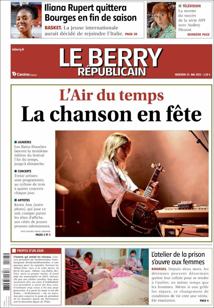 Portada de Berry Republicain (Francia)