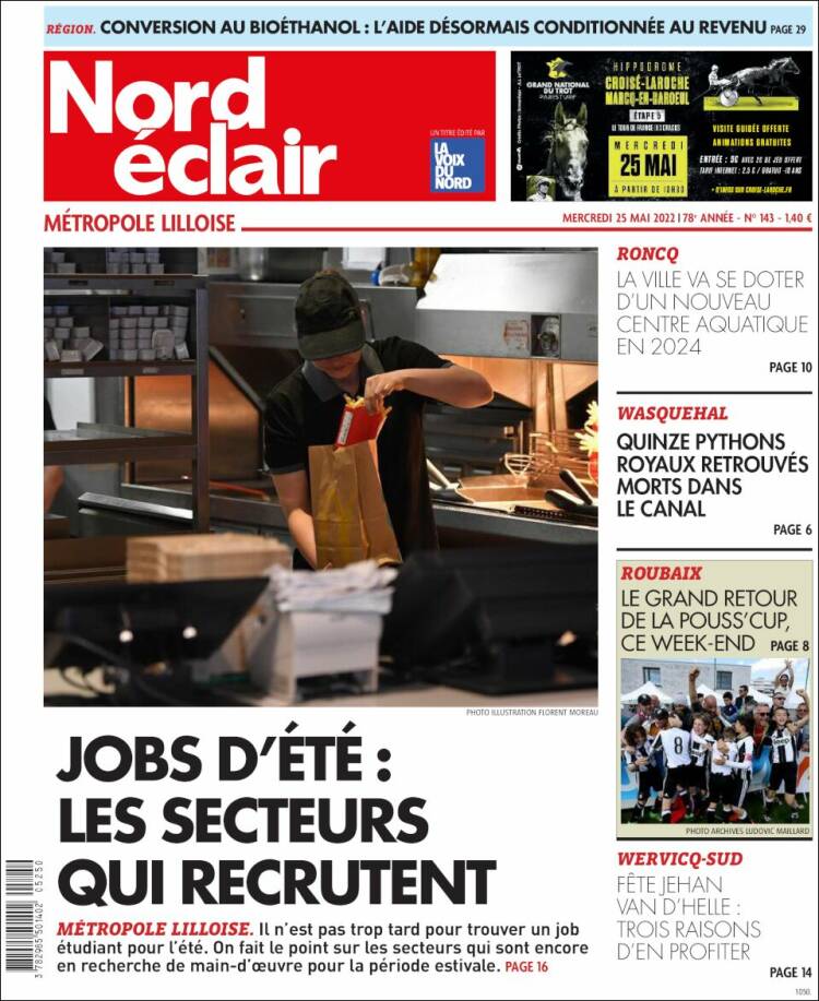 Portada de Nord Éclair (Francia)