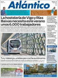 Portada de Atlántico Diario (España)