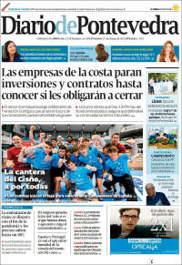 Portada de Diario de Pontevedra (España)