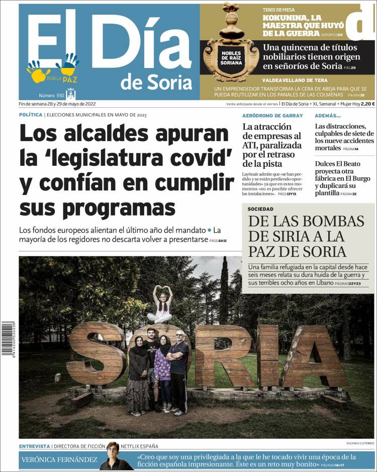 Portada de El Día de Soria (España)