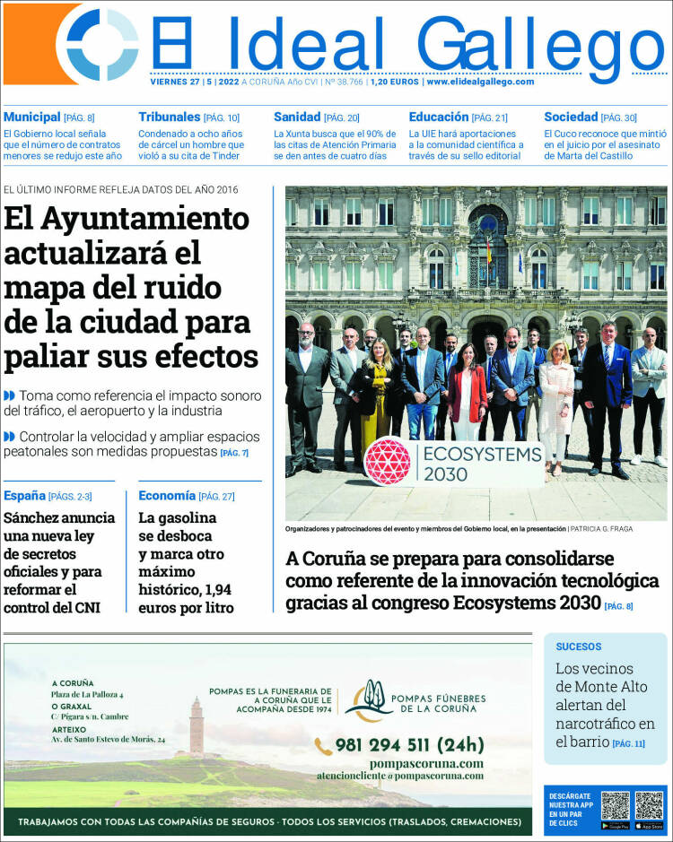 Portada de El Ideal Gallego (España)