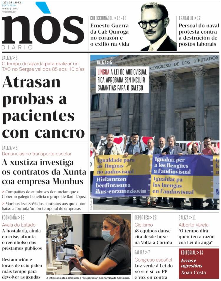 Portada de Nòs Diario (España)