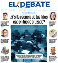 Portada de El Debate de Culiacán (México)