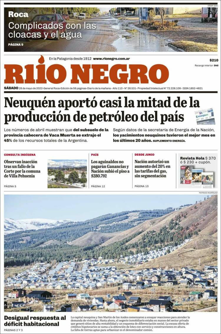 Portada de Rio Negro (Argentina)