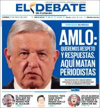 Portada de El Debate de Culiacán (M&eacute;xico)