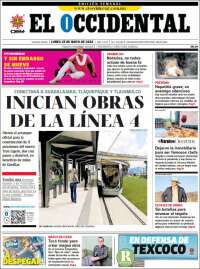 Portada de El Occidental (M&eacute;xico)