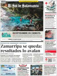 Portada de El Sol de Salamanca (M&eacute;xico)