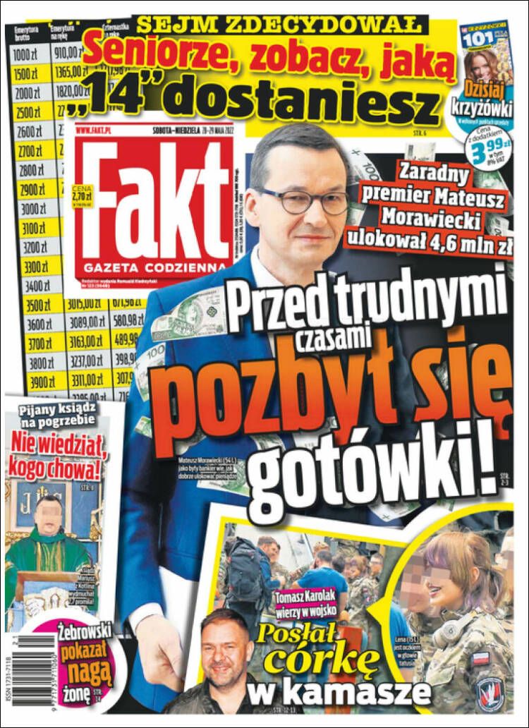 Portada de Fakt (Polonia)